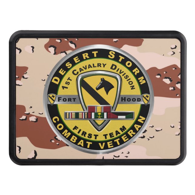 1st Cavalry Division Desert Storm Veteran Hitch Cover (Front)