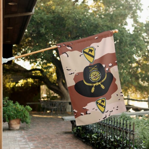 1st Cavalry Division Desert Storm Veteran  House Flag