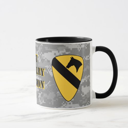 1st Cavalry Division Digital Urban Camo Coffee Mug