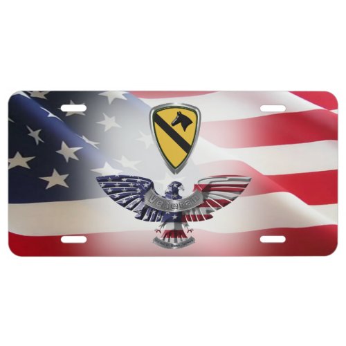 1st Cavalry Division Eagle  License Plate