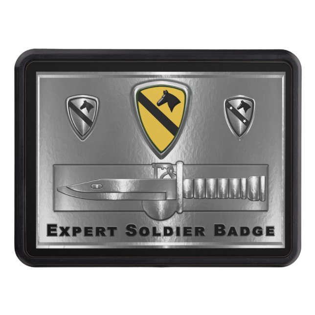 1st Cavalry Division Expert Soldier Badge Hitch Cover (Front)