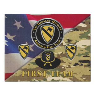 1st Cavalry Division Faux Canvas Print