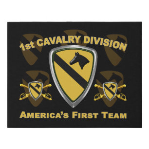 1st Cavalry Division Faux Canvas Print