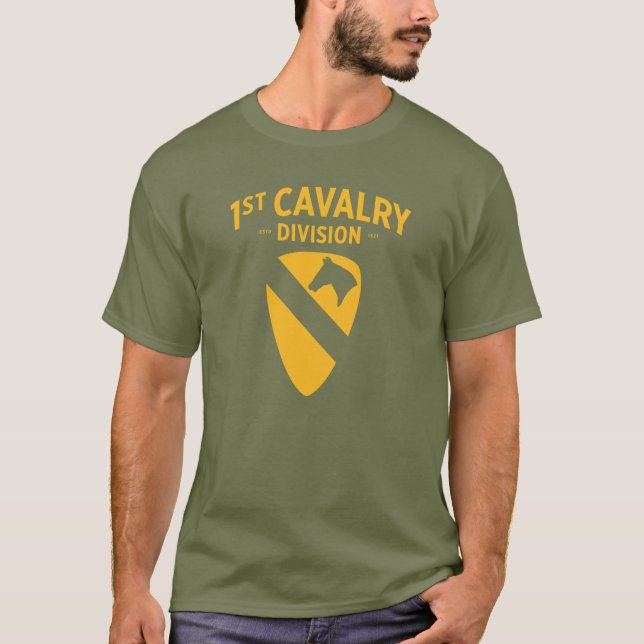 1st Cavalry Division - First Team Badge T-Shirt (Front)
