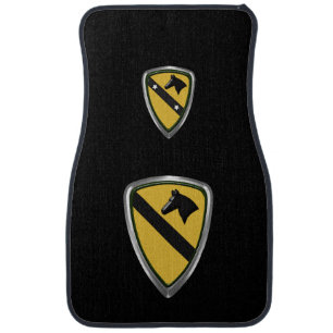 1st Cavalry Division “First Team” Car Floor Mat
