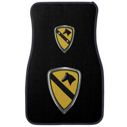 1st Cavalry Division First Team Car Floor Mat