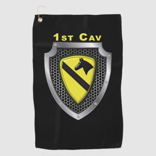 1st Cavalry Division First Team Custom Shield Golf Towel