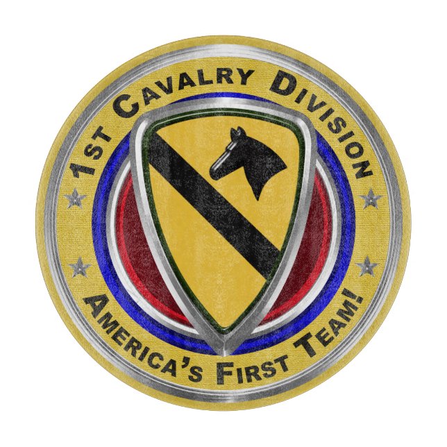 1st Cavalry Division “First Team” Cutting Board (Front)