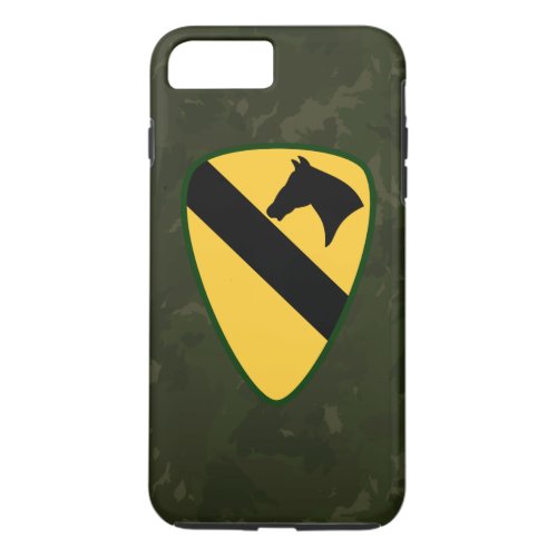 1st Cavalry Division First Team Dark Green Camo iPhone 8 Plus7 Plus Case