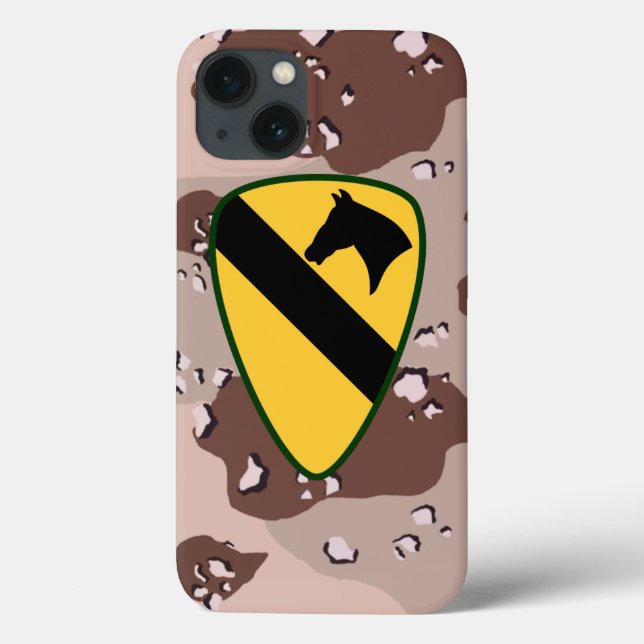 1st Cavalry Division "First Team" Desert Camo Case-Mate iPhone Case (Back)