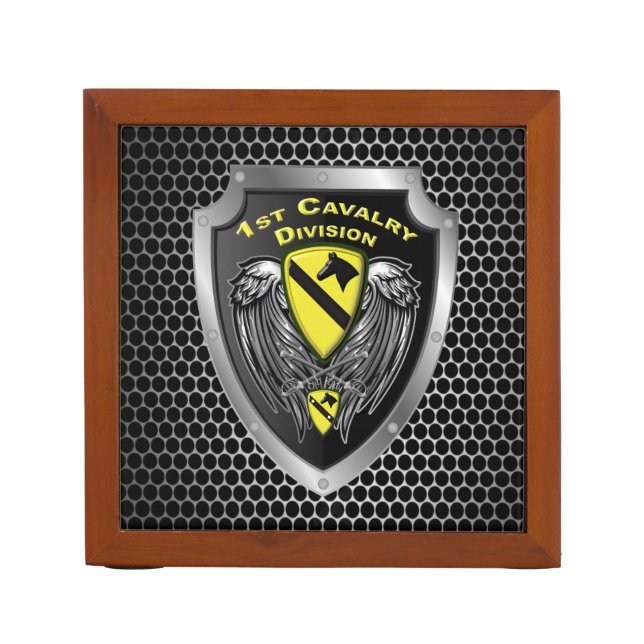 1st Cavalry Division “First Team” Desk Organizer (Front)