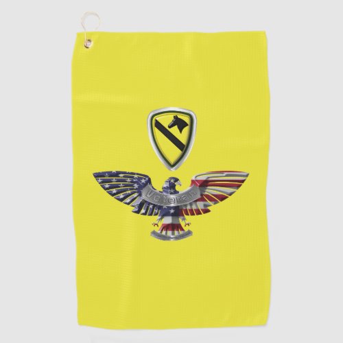 1st Cavalry Division First Team Eagle Golf Towel