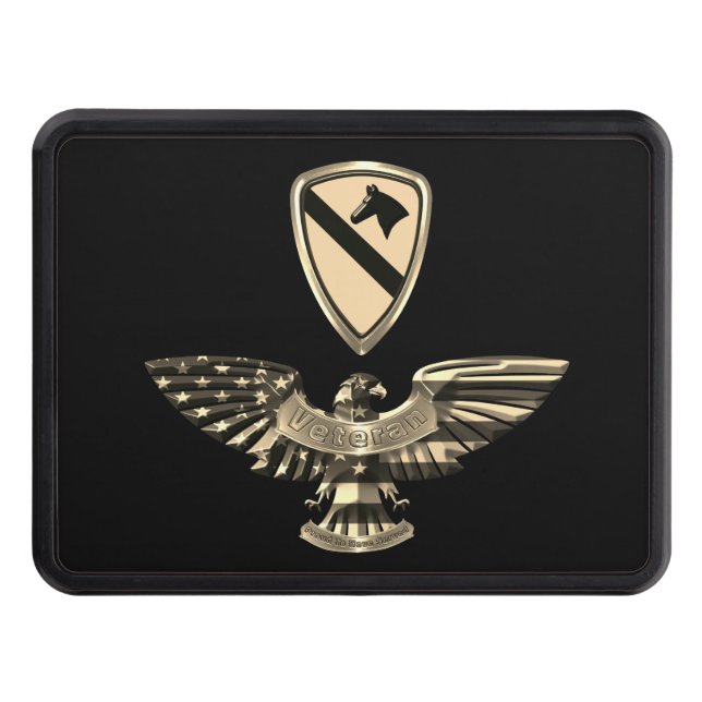 1st Cavalry Division “First Team” Hitch Cover (Front)