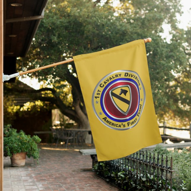 1st Cavalry Division “First Team”  House Flag (In SItu)