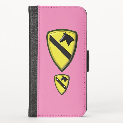 1st Cavalry Division First Team iPhone X Wallet Case