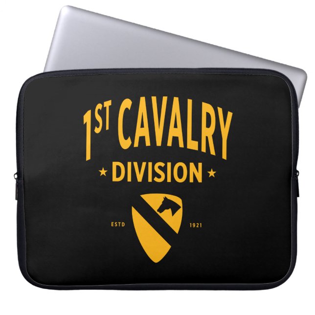 1st Cavalry Division "First Team" Laptop Sleeve (Front)