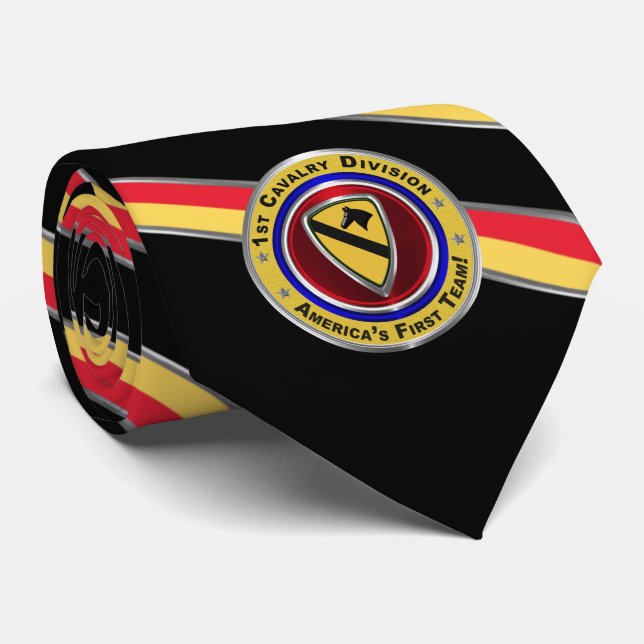 1st Cavalry Division “First Team” Neck Tie (Rolled)