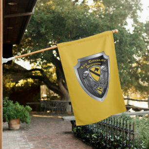 1st Cavalry Division “First Team” Shield  House Flag
