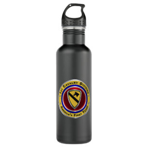 1st Cavalry Division “First Team” Stainless Steel Water Bottle