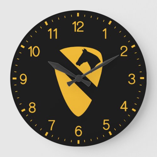 1st Cavalry Division _ First Team United States Large Clock