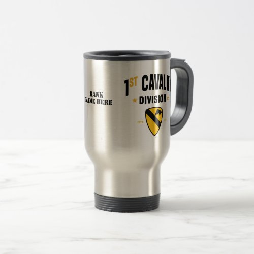 1st Cavalry Division First Team United States Travel Mug