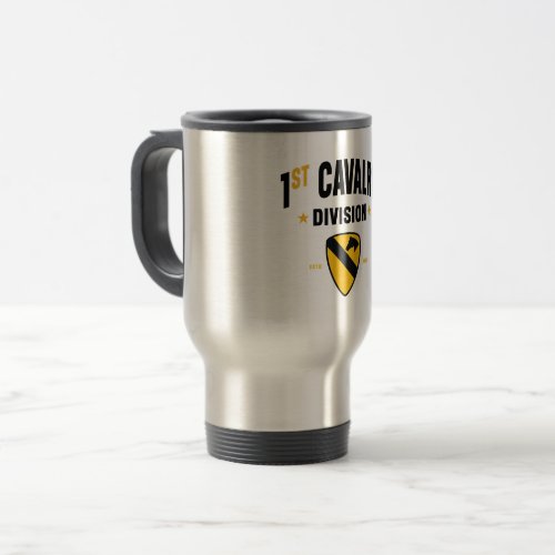 1st Cavalry Division First Team United States Travel Mug