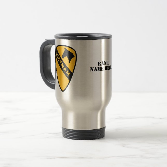 1st Cavalry Division - First Team (United States) Travel Mug (Front Left)