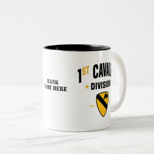 1st Cavalry Division First Team United States Two_Tone Coffee Mug