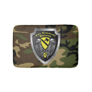 1st Cavalry Division “First Team” Veteran Bath Mat