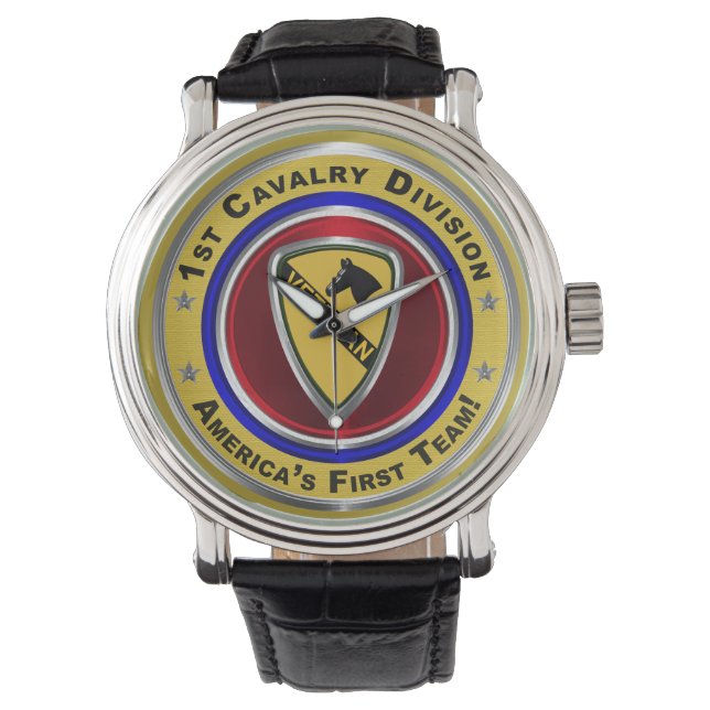 1st Cavalry Division “First Team” Veteran Watch (Front)