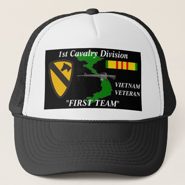 Army 1st Cavalry Division Full Color Trucker Hat 