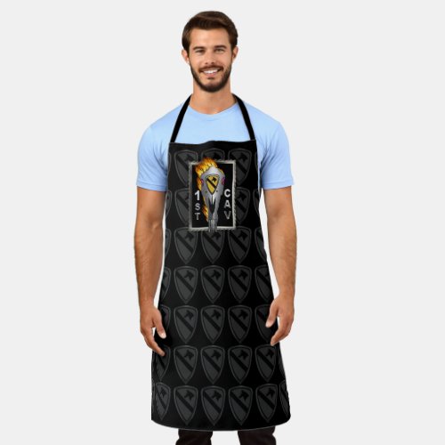 1st Cavalry Division Flaming Steed Apron