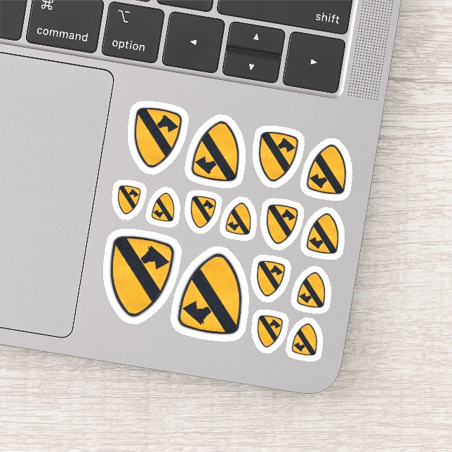 1st Cavalry Division Fort Hood Air Cav Contour Sti Sticker (Detail)