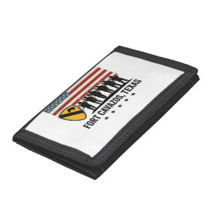 1st Cavalry Division Fort Hood Vintage Military Sh Tri-fold Wallet