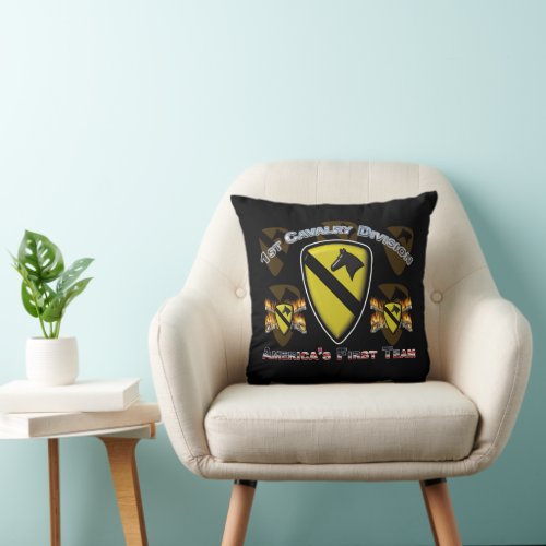 1st Cavalry Division Gift Throw Pillow