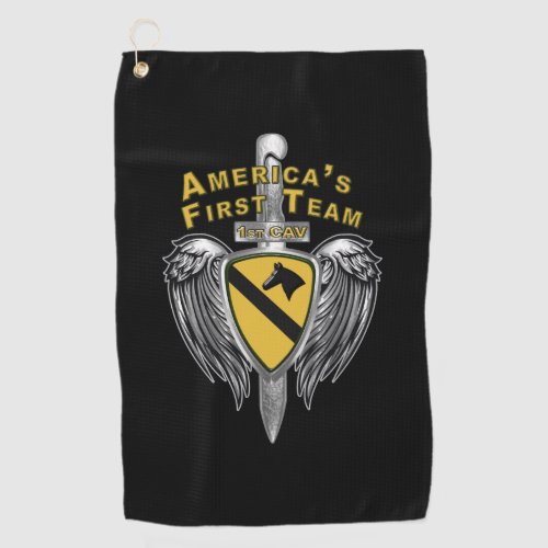 1st Cavalry Division  Golf Towel