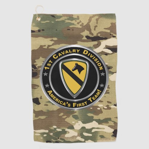 1st Cavalry  Division   Golf Towel