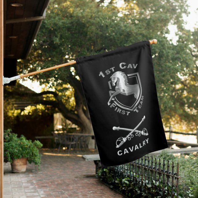 1st Cavalry Division  House Flag (In SItu)