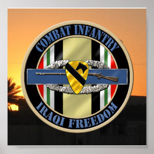 1st Cavalry Division Infantry OIF VETERAN Poster