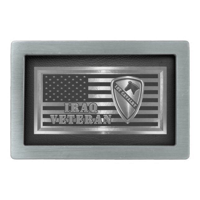 1st Cavalry Division Iraq Veteran Belt Buckle (Front)