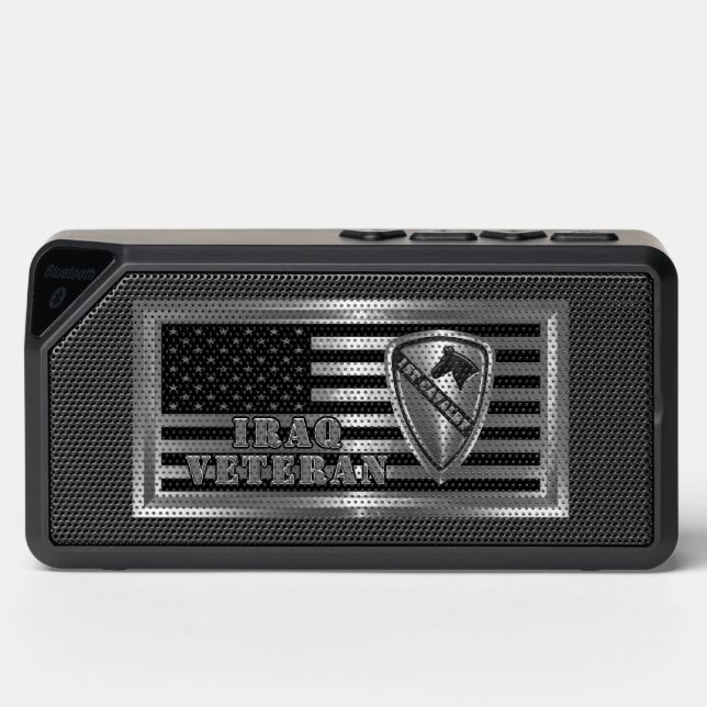 1st Cavalry Division IRAQ VETERAN Bluetooth Speaker (Front)