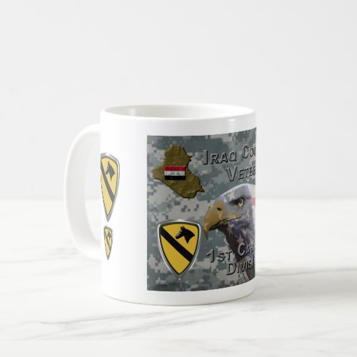 1st Cavalry Division  Iraq Veteran Coffee Mug