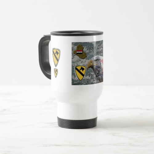 1st Cavalry Division  Iraq Veteran Travel Mug