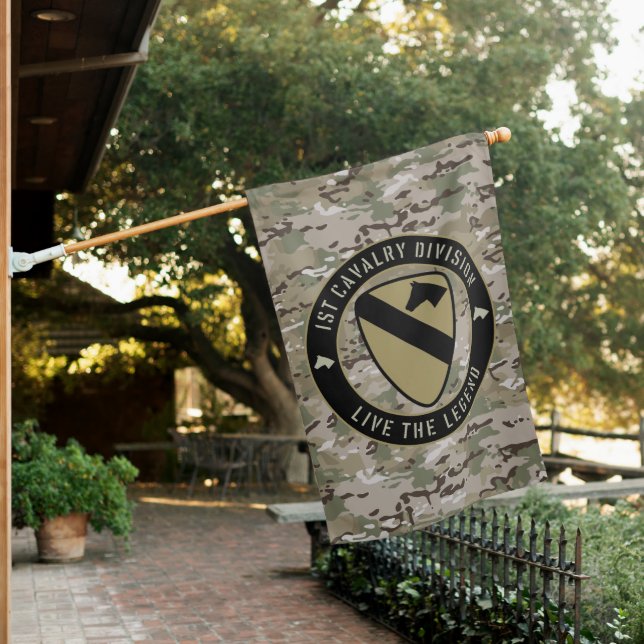 1st Cavalry Division Live the Legend House Flag (In SItu)