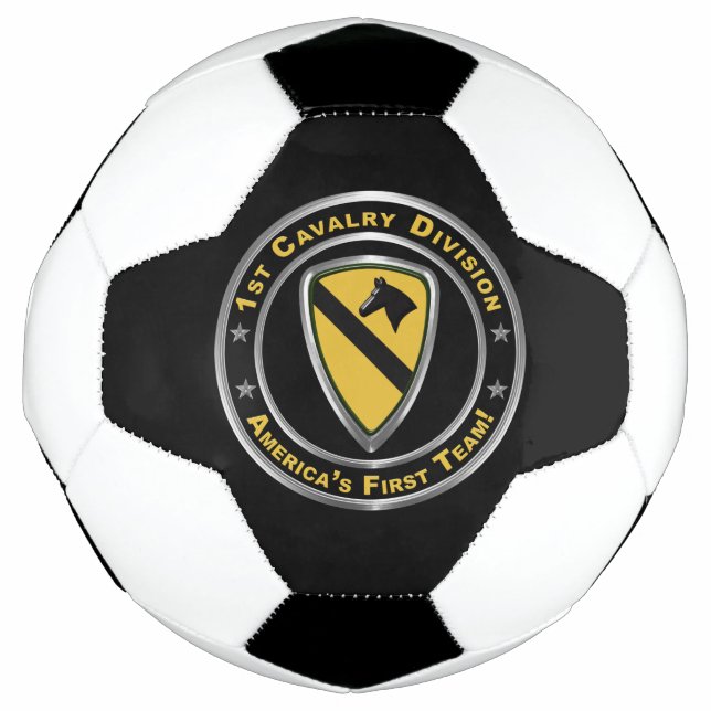 1st Cavalry Division LOWER PRICE Soccer Ball (Front)