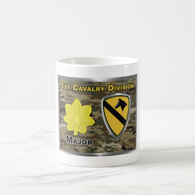 1st Cavalry Division Major Coffee Mug (Center)