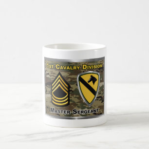 1st Cavalry Division Master Sergeant Color Morph Mug