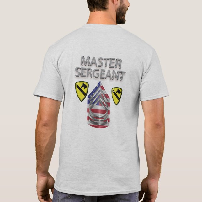 1st Cavalry Division Master Sergeant T-Shirt (Back)