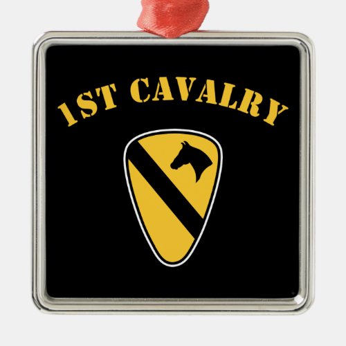 1st Cavalry Division Metal Ornament