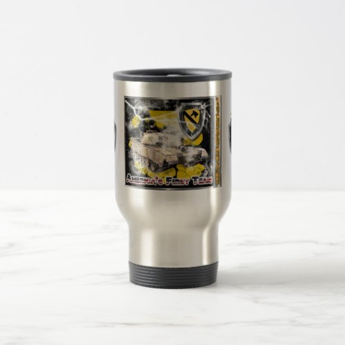 1st Cavalry Division_One of a Kind Design Travel Mug
